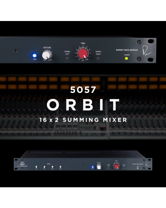 Rupert Neve 5057 Orbit 16 x 2 Summing Mixer de 16 canales con sonido de consola de gran formato de Rupert Neve Designs