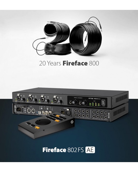 Fireface 802 FS AE + ARC USB AE - Interfaz de audio USB de gama alta de 60 canales y 192 kHz - Edicion Colección 