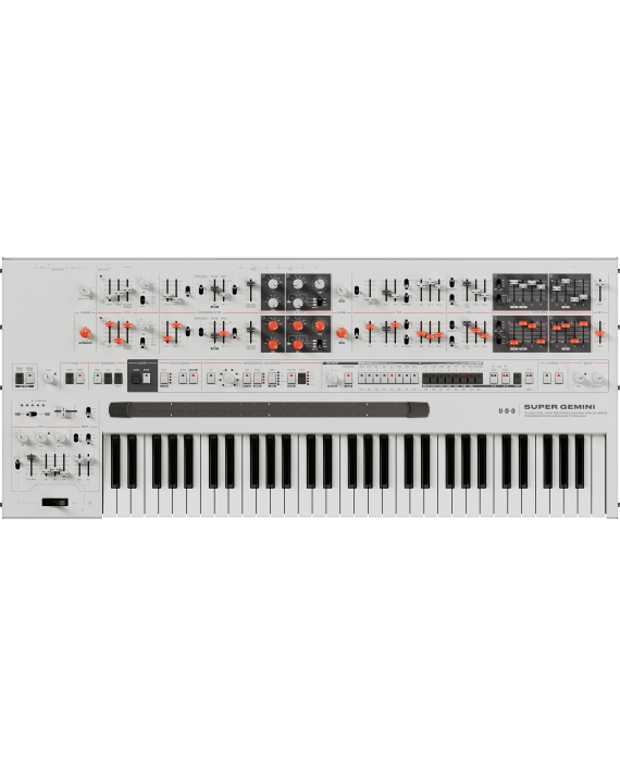 UDO SUPER GEMINI SINTETIZADOR DE TECLADO HÍBRIDO POLIFÓNICO 