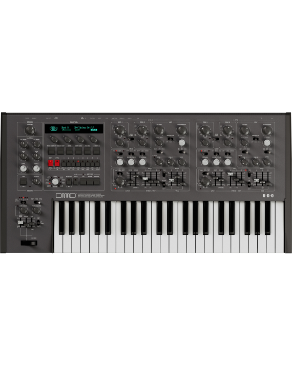 UDO AUDIO DMNO BLACK - SINTETIZADOR DE TECLADO POLIFÓNICO  DE 8 VOCES - NEGRO