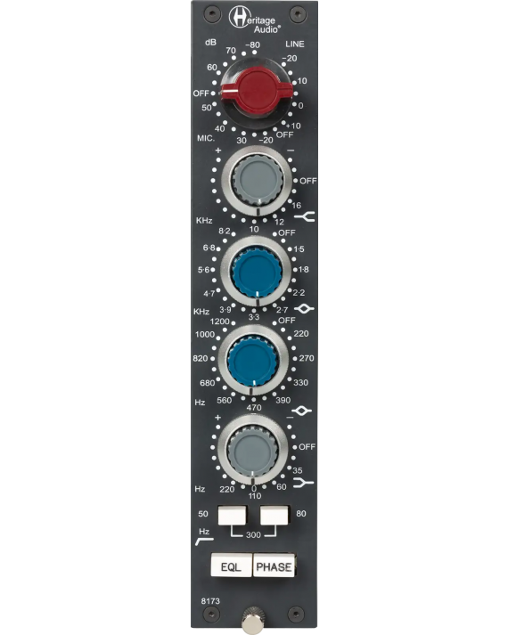 HERITAGE AUDIO 8173 Preamplificador de micrófono con ecualizador de 4 bandas