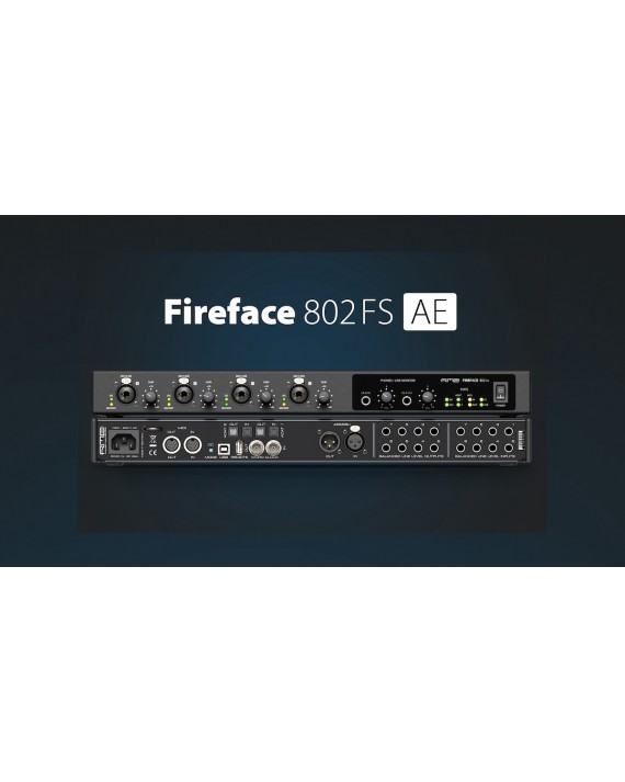 Fireface 802 FS AE  - Interfaz de audio USB de gama alta de 60 canales y 192 kHz - Edicion Colección 