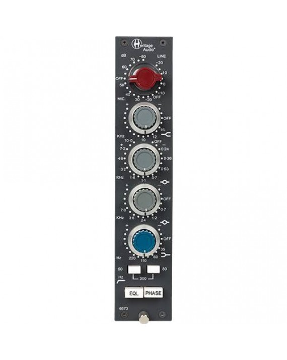 HERITAGE AUDIO 6673 Preamplificador de micrófono con ecualizador de 4 bandas