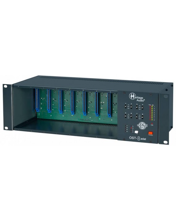HERITAGE AUDIO OST-8 ADAT Chasis de 8 ranuras Serie 500 con salida ADAT