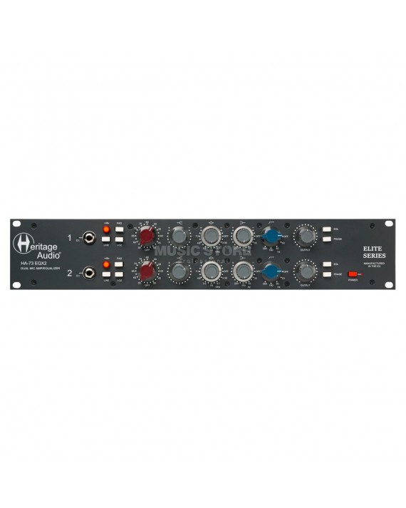 HERITAGE AUDIO '73 DUAL EQ 1RU Preamplificador dual de micrófono/DI con ecualizador