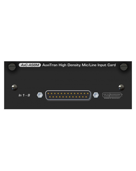 AUVITRAN - AxC-AS8M v2 -  Tarjeta de micrófono/línea de alta densidad con 8 entradas en DB-25