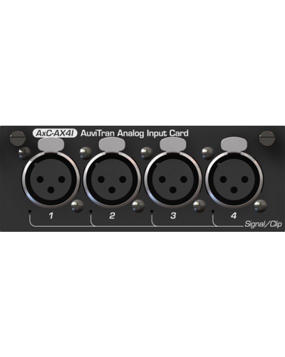 AUVITRAN - AxC-AX4i -  Tarjeta de entrada analógica con 4 entradas en 4x XLR