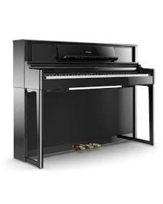 LX705-PE Piano electrónico con gabinete 2x5" 25 Watts + 2x2" 5 Watts, Bluetooth (audio y MIDI), 324 tonos, color POLISHED EBONY.(BASE APARTE) por ROLAND
