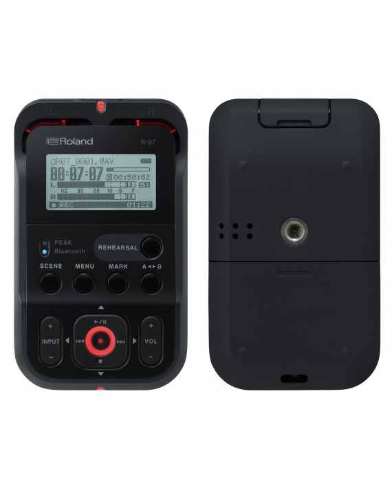 R-07-BK Grabadora de Audio Portatil c/Bluetooth   24bits / 96 kHz color negro por ROLAND