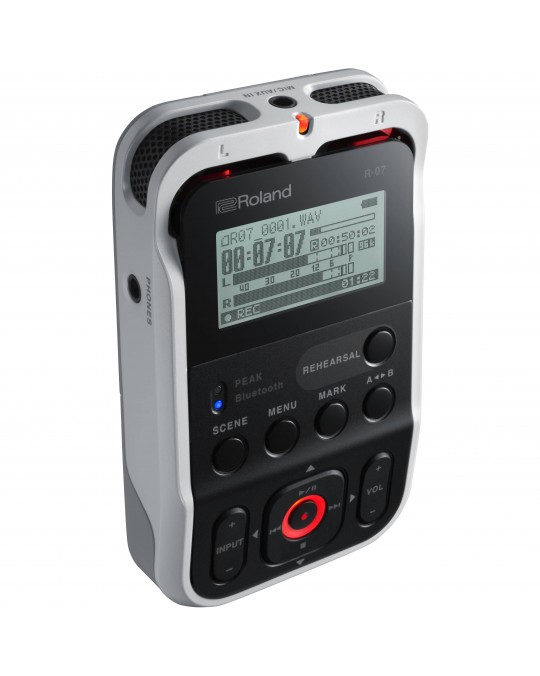 R-07-WH Grabadora de Audio Portatil c/Bluetooth   24bits / 96 kHz color blanco por ROLAND
