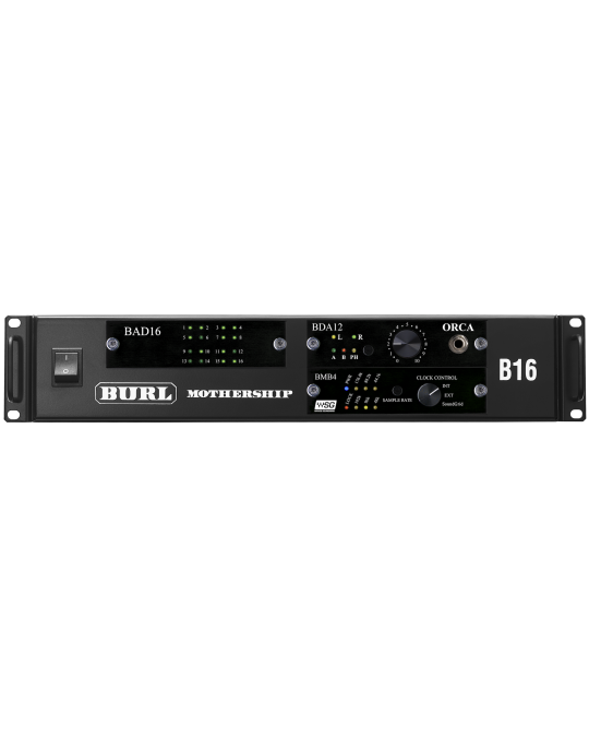 B16-BMB4-SOUNDGRID MOTHERSHIP 3, BAD16 16ch ADC, BDA12 12ch DAC, Stereo ORCA Monitor