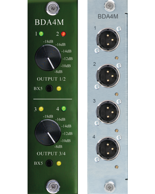 Burl Audio BDA4M Tarjeta DAC 4 canales mastering grade para B16 y B80 con transformador conmutable BX5 op-amp NextGen BOPA11 y atenuación frontal