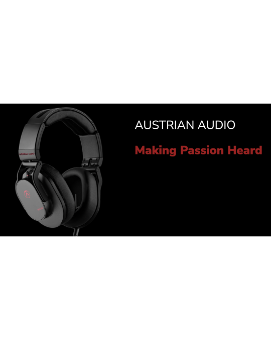 Austrian Audio Hi-X60 Auriculares Profesionales Cerrados supraaurales Ideal para ambientes ruidosos