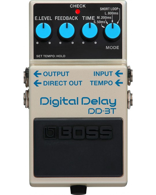 DD-3T Pedal Compacto Digital Delay 3 con Tap Tempo y subdivisiones por BOSS
