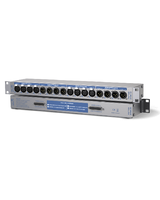 DTOX-32  D-Sub  Caja de conexiones XLR para AES/EBU