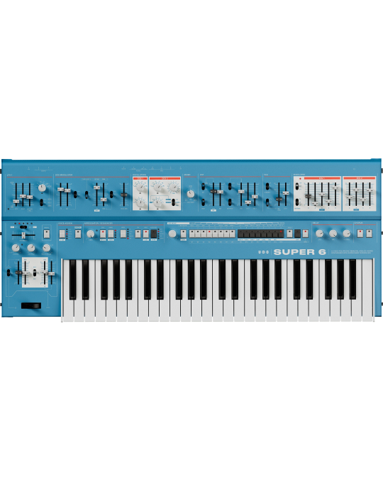 UDO AUDIO SUPER 6 Blue SINTETIZADOR ANALÓGICO POLIFÓNICO - AZUL