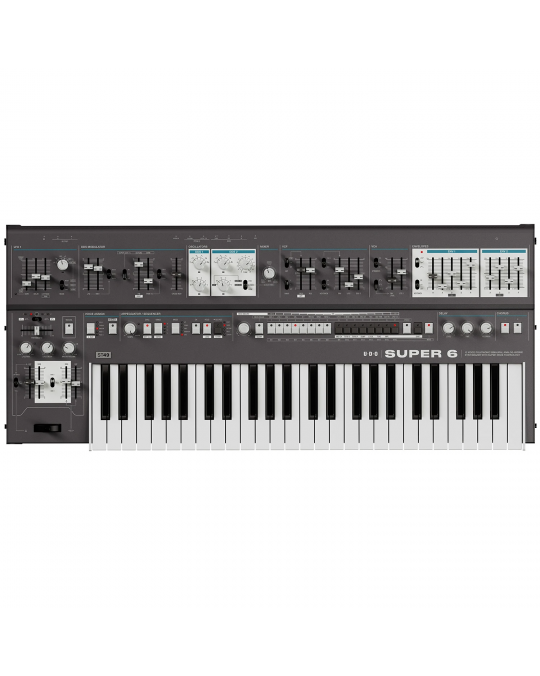 UDO AUDIO SUPER 6 ST49 BLACK SINTETIZADOR ANALÓGICO POLIFÓNICO - Negro