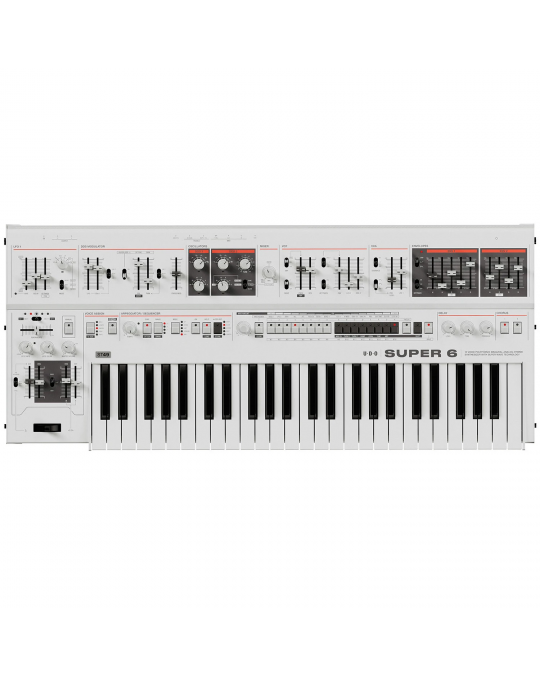 UDO AUDIO SUPER 6 ST49 WHITE SINTETIZADOR ANALÓGICO POLIFÓNICO - BLANCO