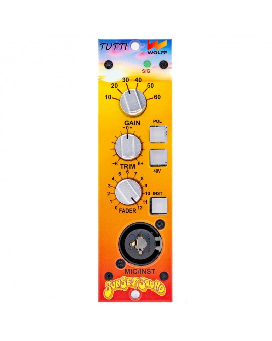 WOLFF Audio Tutti - Preamplificador de Micrófono e Instrumento 