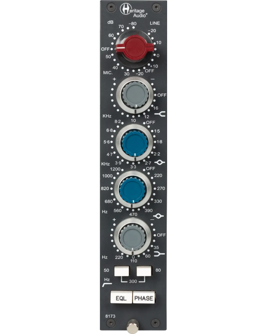 HERITAGE AUDIO 8173 Preamplificador de micrófono con ecualizador de 4 bandas