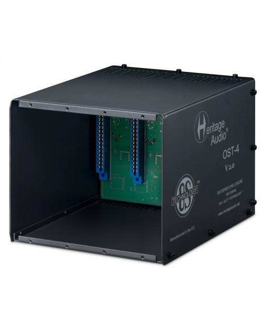 HERITAGE AUDIO OST-4 V2.0 Chasis de 4 ranuras Serie 500 formato sobremesa
