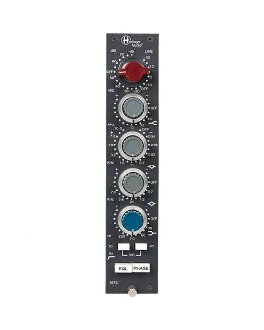 HERITAGE AUDIO 6673 Preamplificador de micrófono con ecualizador de 4 bandas