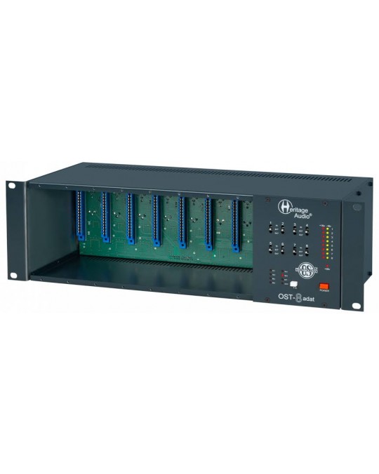 HERITAGE AUDIO OST-8 ADAT Chasis de 8 ranuras Serie 500 con salida ADAT