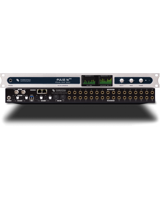 Ferrofish Pulse 16 DX 16 x 16 AD/DA Converter con Dante, MADI, and ADAT