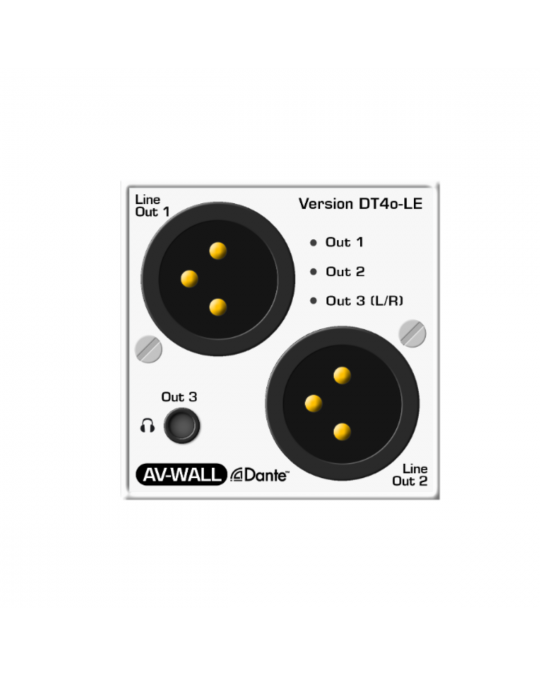 AUVITRAN - AV-WALL-FB-DT4o-LE -  Placa frontal negra opcional para AV-WALL-DT4o-LE
