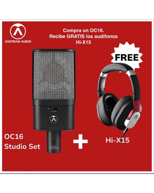 Austrian Audio - OC16 Micrófono de precisión con patrón cardioide