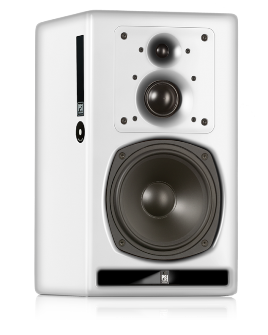 PSI Audio A23-M Blanco - Monitor de Sonido Ultra Preciso para Estudio con 3 vías hecho en Suiza