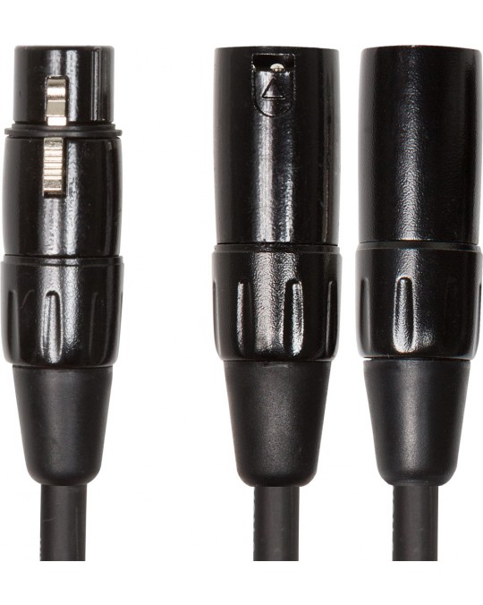 RCC-YC-XF2XM Cable Roland serie Black (cable divisor Y) conector XLR hembra - 2 conectores XLR macho 15 cms. por ROLAND