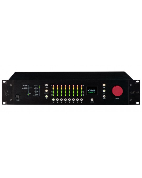 RMP-D8  Preamplificador de micrófono + convertidor Dante ® de 8 canales