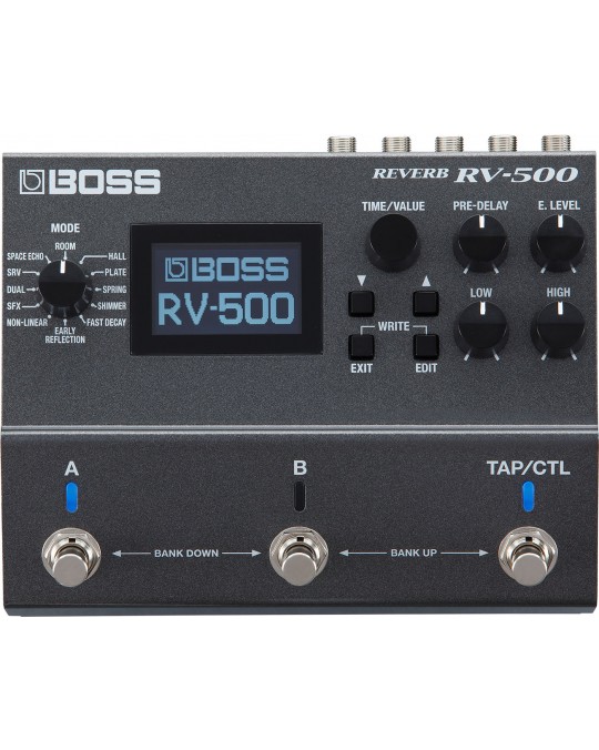RV-500 Procesador de efecto Reverb con interruptores de pie por BOSS