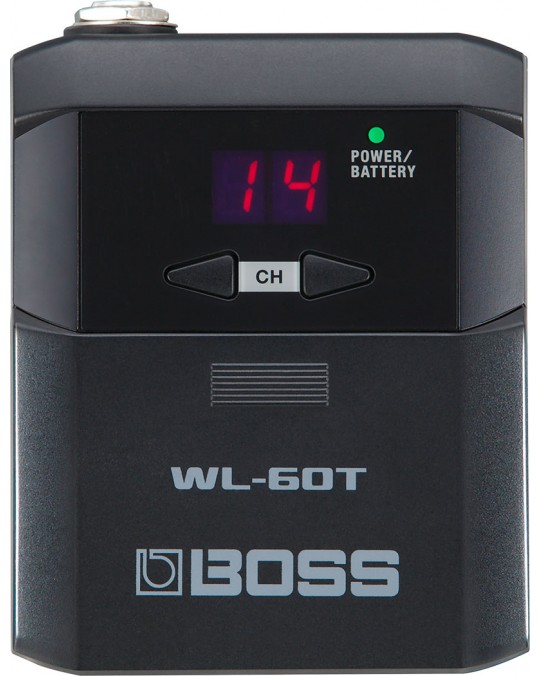 WL-60 Sistema Inalámbrico con gran tono, baja latencia, transmisor bodypack y selector de canal wireless. por BOSS